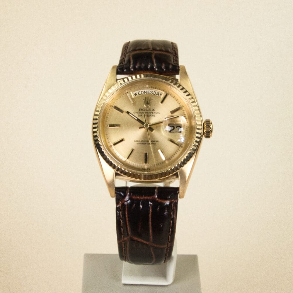 Pre-owned Rolex Day-Date 1803, champagne dial, yellow gold, 36mm, 1960