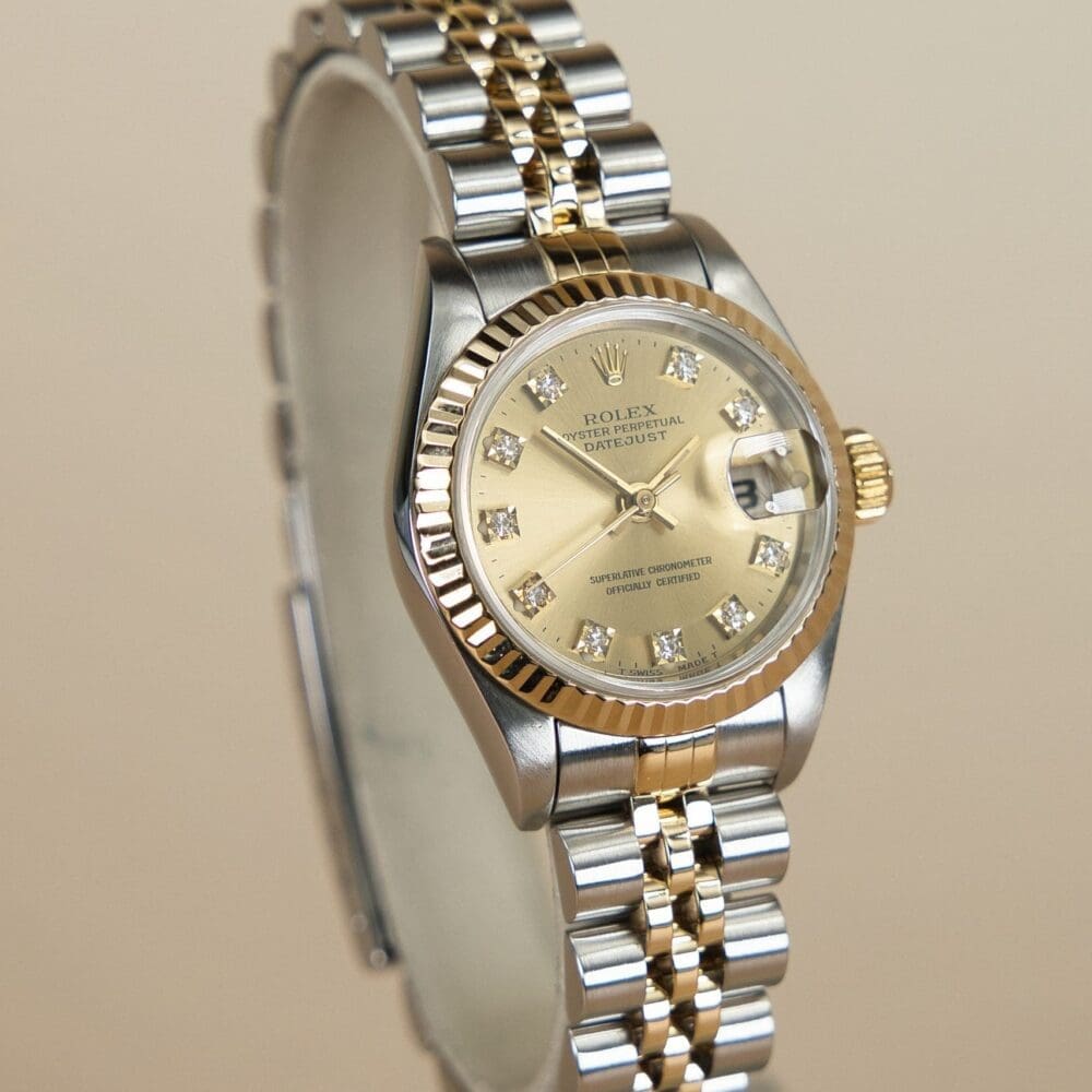Pre-owned Rolex Lady-Datejust 69173, champagne dial, steel and yellow gold, 26mm, 1995 – photo 5 of 5
