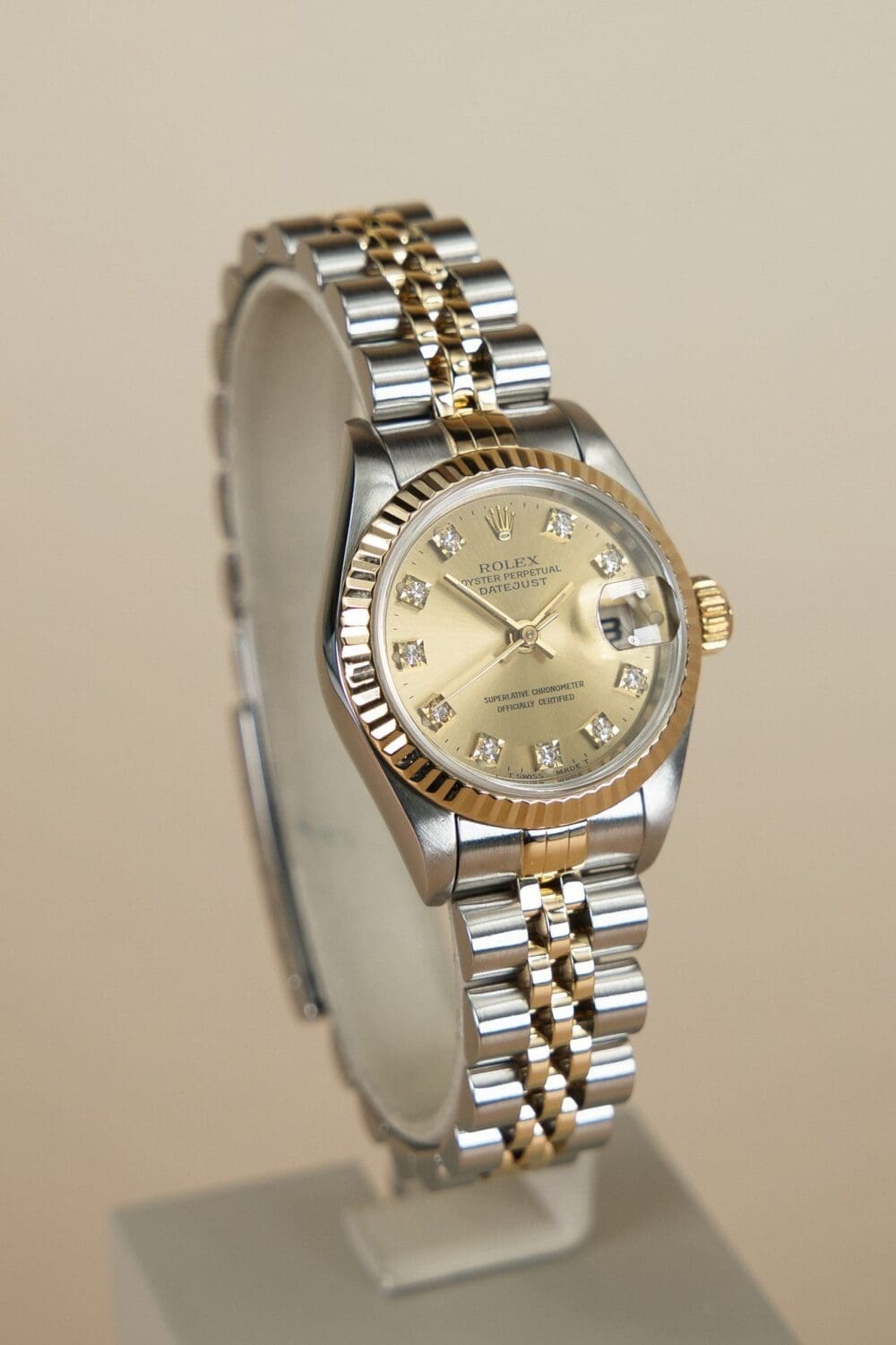 Pre-owned Rolex Lady-Datejust 69173, champagne dial, steel and yellow gold, 26mm, 1995 – photo 5 of 5