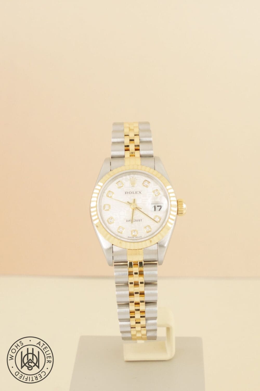 Pre-owned Rolex Datejust Bi-metal Anniversary Diamond Dial Reference:79173 Pre-owned Rolex Datejust Bi-metal Anniversary Diamond Dial Reference:79173