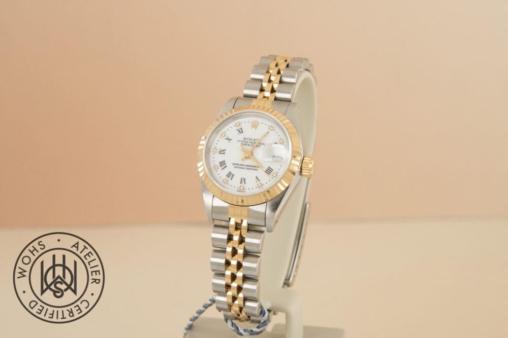 Pre-owned Rolex Datejust White diamond numeral dial Reference:69173 Pre-owned Rolex Datejust White diamond numeral dial Reference:69173