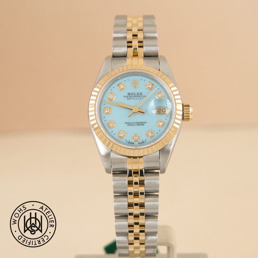 Pre-Owned Rolex Lady Datejust Custom turquoise diamond Dial Reference:69173