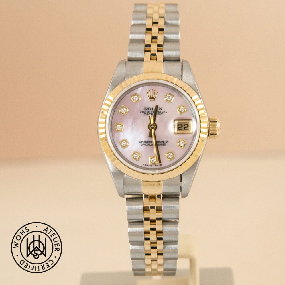 Pre-Owned Rolex Lady Datejust Pink Mother of pearl Dial Reference:69173