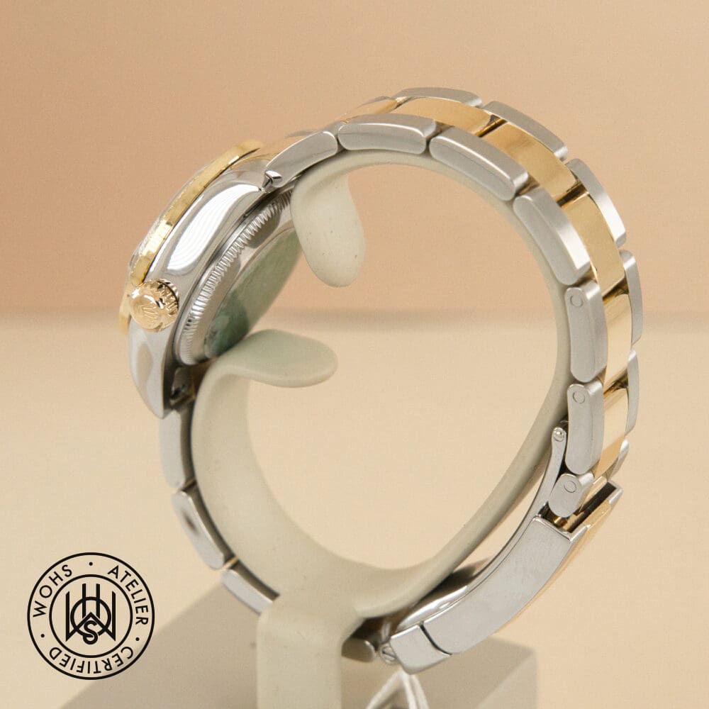 Preowned Rolex Lady Datejust 26mm reference 179173 Green Dial (1)