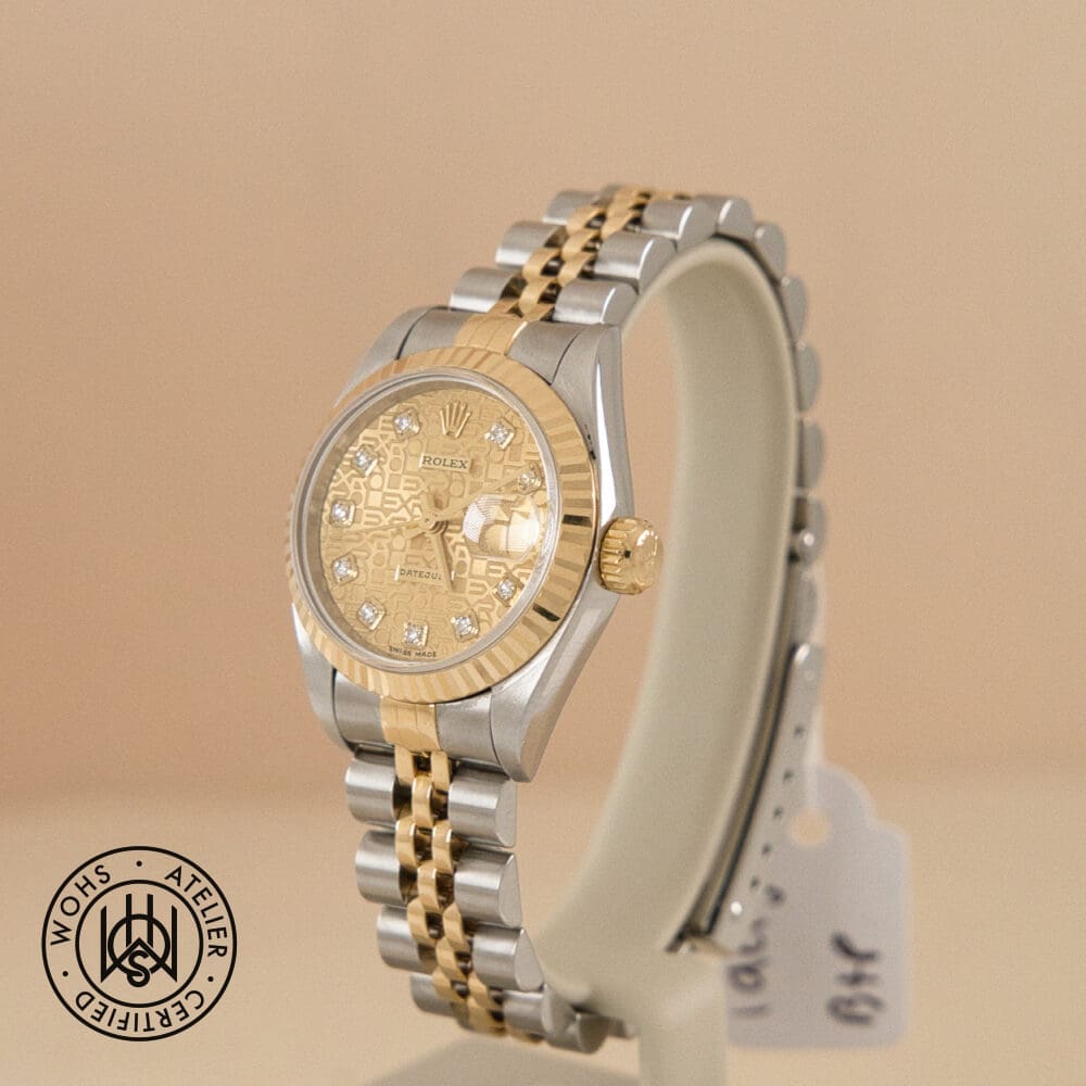 preowned-rolex-lady-datejust-used-champagne anniversary dial (1)