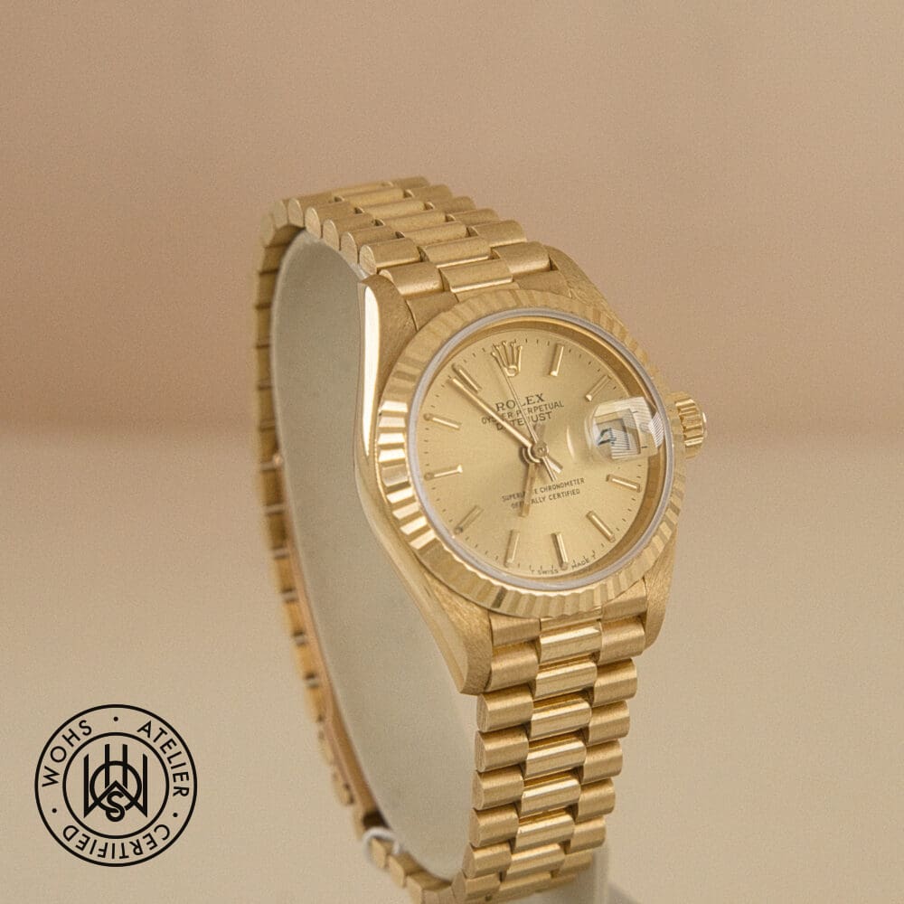 Pre-owned Rolex Lady-Datejust 69178, champagne dial, yellow gold, 26mm, 1992 – photo 3 of 6