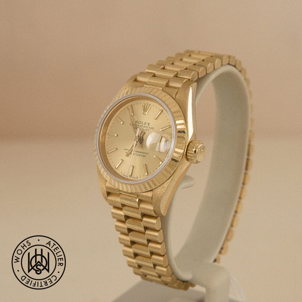 Pre-owned Rolex Lady-Datejust 69178, champagne dial, yellow gold, 26mm, 1992 – photo 2 of 6