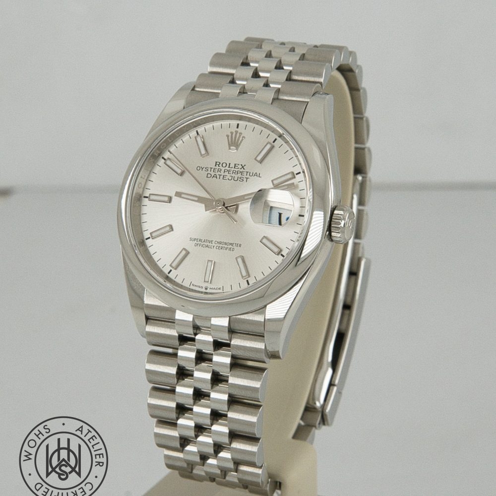 Pre-owned Rolex Datejust 126200, silver dial, steel, 36mm, 2026 – photo 2 of 8