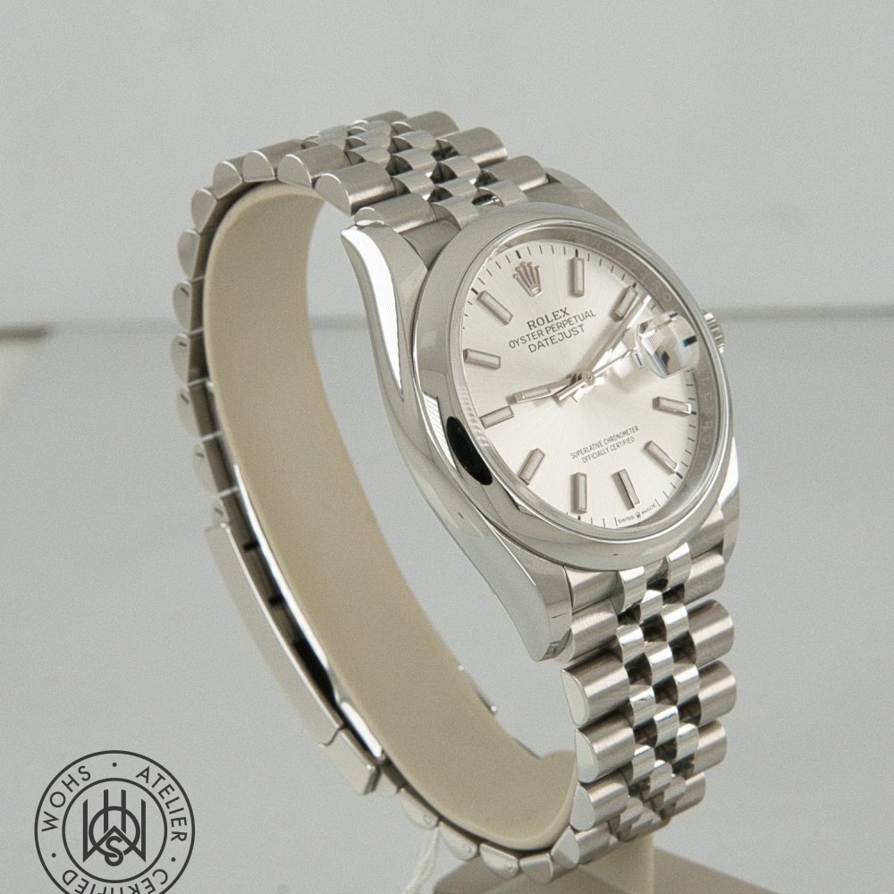 Pre-owned Rolex Datejust 126200, silver dial, steel, 36mm, 2026 – photo 5 of 8