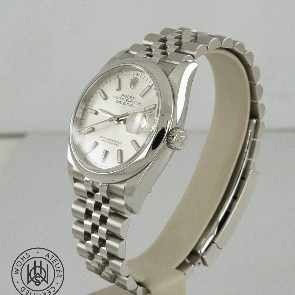 Pre-owned Rolex Datejust 126200, silver dial, steel, 36mm, 2026 – photo 4 of 8