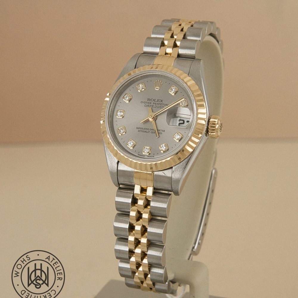 Pre-owned Rolex Lady-Datejust 69173, grey dial, steel and yellow gold, 26mm, 1996 – photo 2 of 8