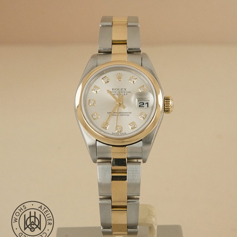 Rolex Lady Datejust, silver diamond dial