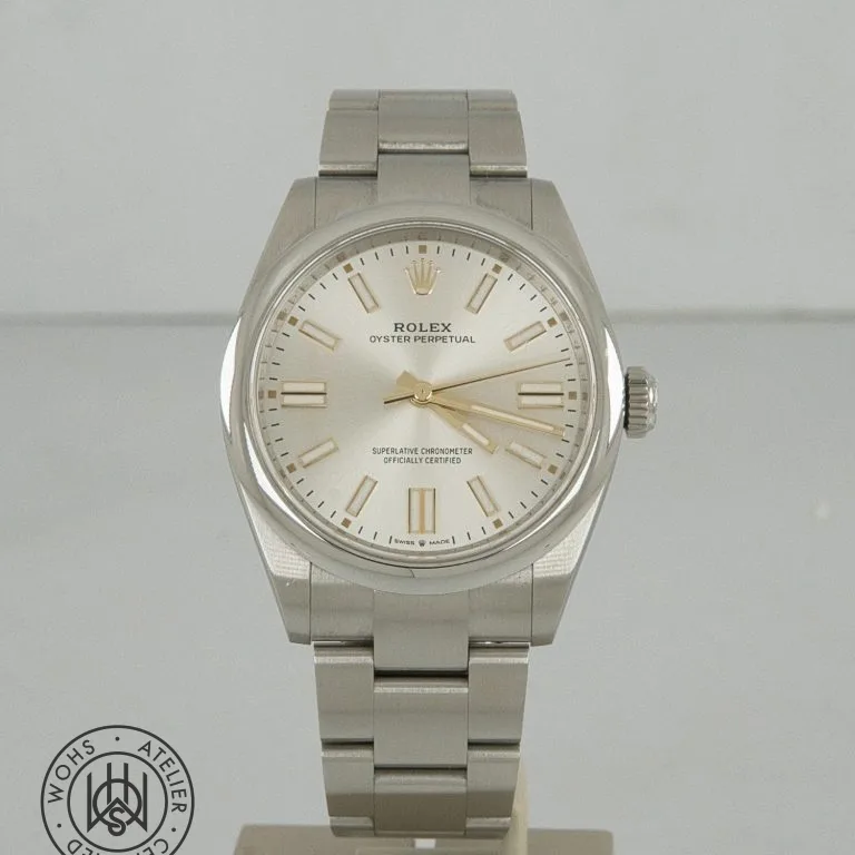 Rolex Oyster Perpetual 41, silver dial